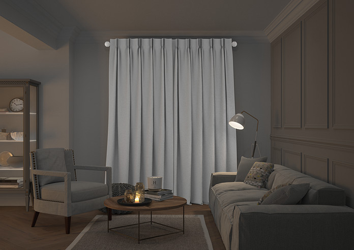 Faux Suede, White - Made to Measure Curtains - Image 7